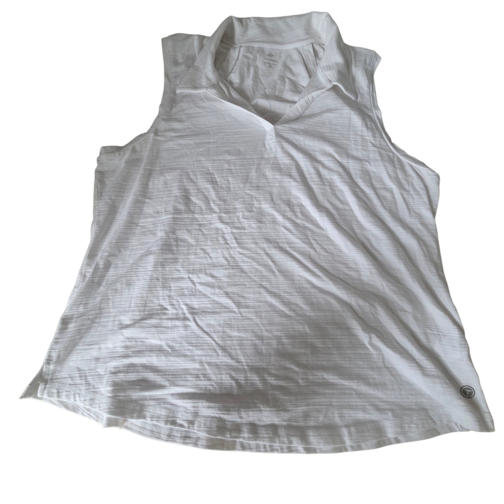 Talbots White Sleeveless Tank Top